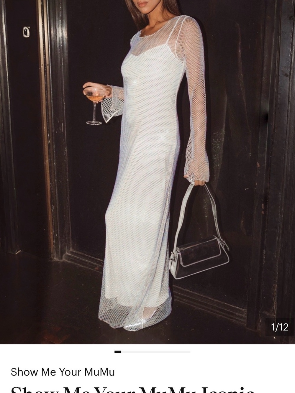 Show Me Your MuMu White Sheer Mesh Maxi Dress